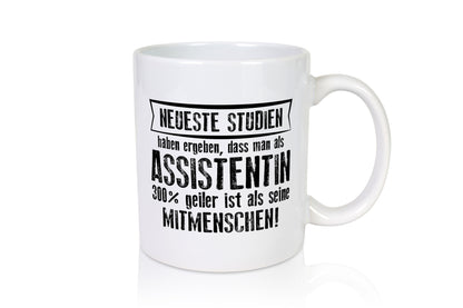 Neuste Studien: Assistentin | Assistenz Hilfskraft Humor Geschenkidee Tasse
