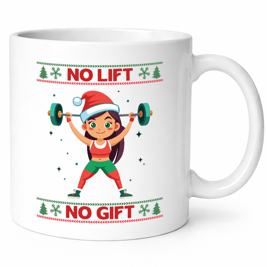 No Lift Gift | Ugly Christmas Santa Woman lustiger Spruch Geschenk Familie