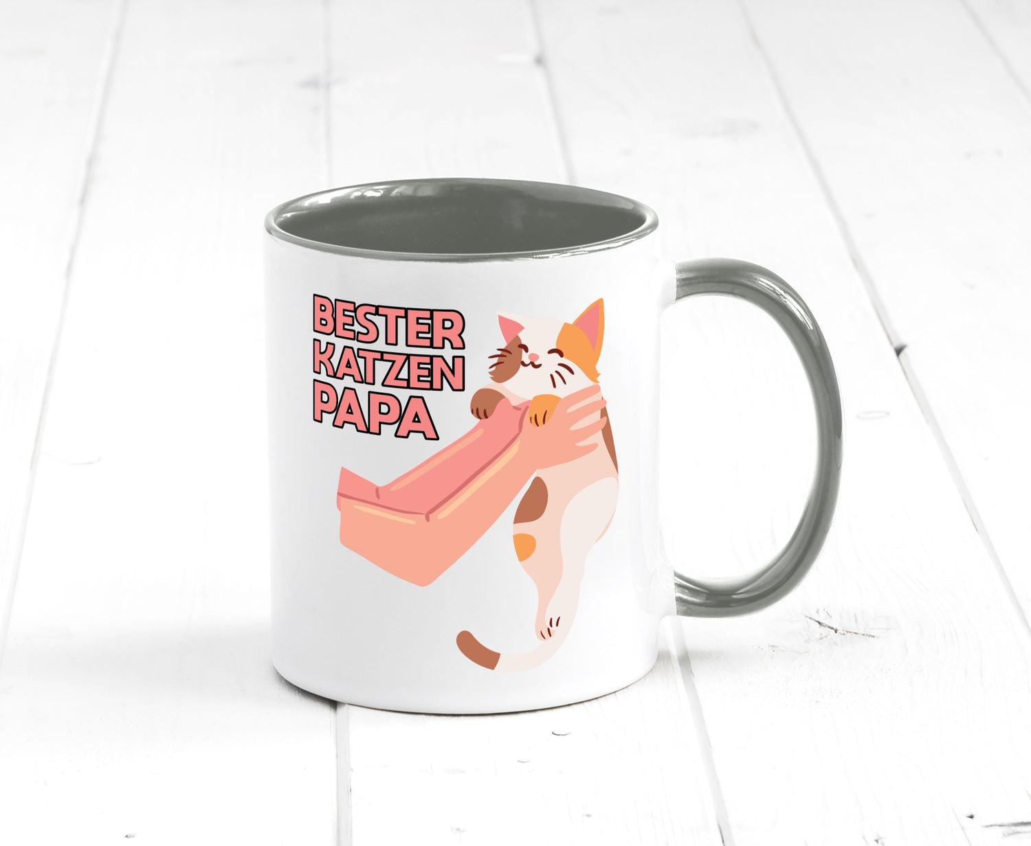 Bester Katzenpapa | Katze Gabel Geschenk Tierliebhaber Humor lustiger Spruch