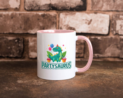 Partysaurus | Geburtstag Dinosaurier Luftballon Geschenkidee Humor Tasse
