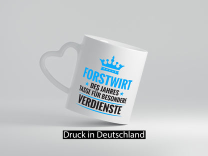 Besonderer Verdienst: Forstwirt | Waldarbeiter lustiger Spruch Geschenk Arbeit
