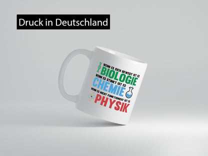Biologie | Chemie | Psyche | Wissenschaft | Geschenkidee | Humor | Tasse