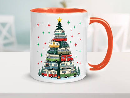 Camper | Camping Weihnachten Fahrzeuge Baumlichter v2 lustig Humor Geschenkidee
