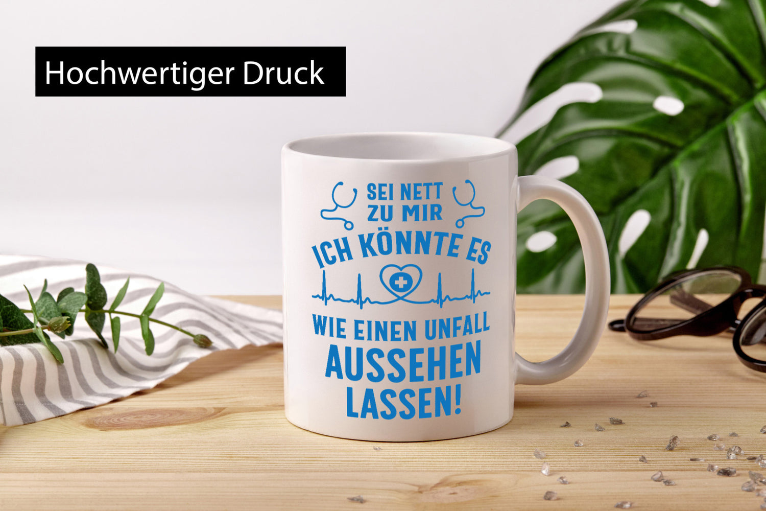 Sei nett, könnte wie ein Unfall aussehen | Stethoskop v2 Geschenkidee Humor