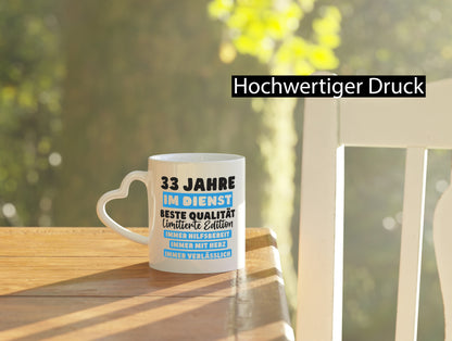 33 Jahre im Dienst | Jubiläum Arbeit v6 Geschenk Kollegen Büro lustiger Spruch