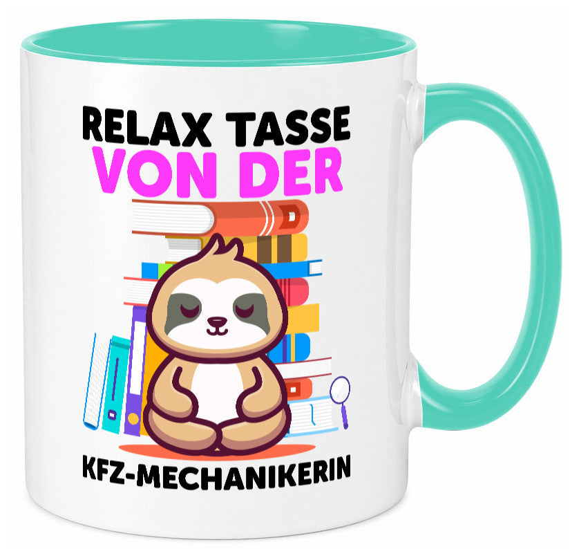 Relax Tasse: KFZ-Mechanikerin | Mechaniker KFZ Humor Geschenkidee Tasse