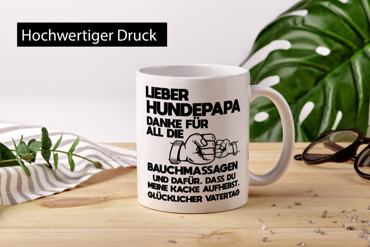 Hundepapa, danke Bauchmassagen, Kake aufheben | Vatertag Geschenkidee Familie