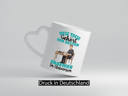 Im Universum: Grafiker | Grafik Design lustiger Spruch Geschenk Humor