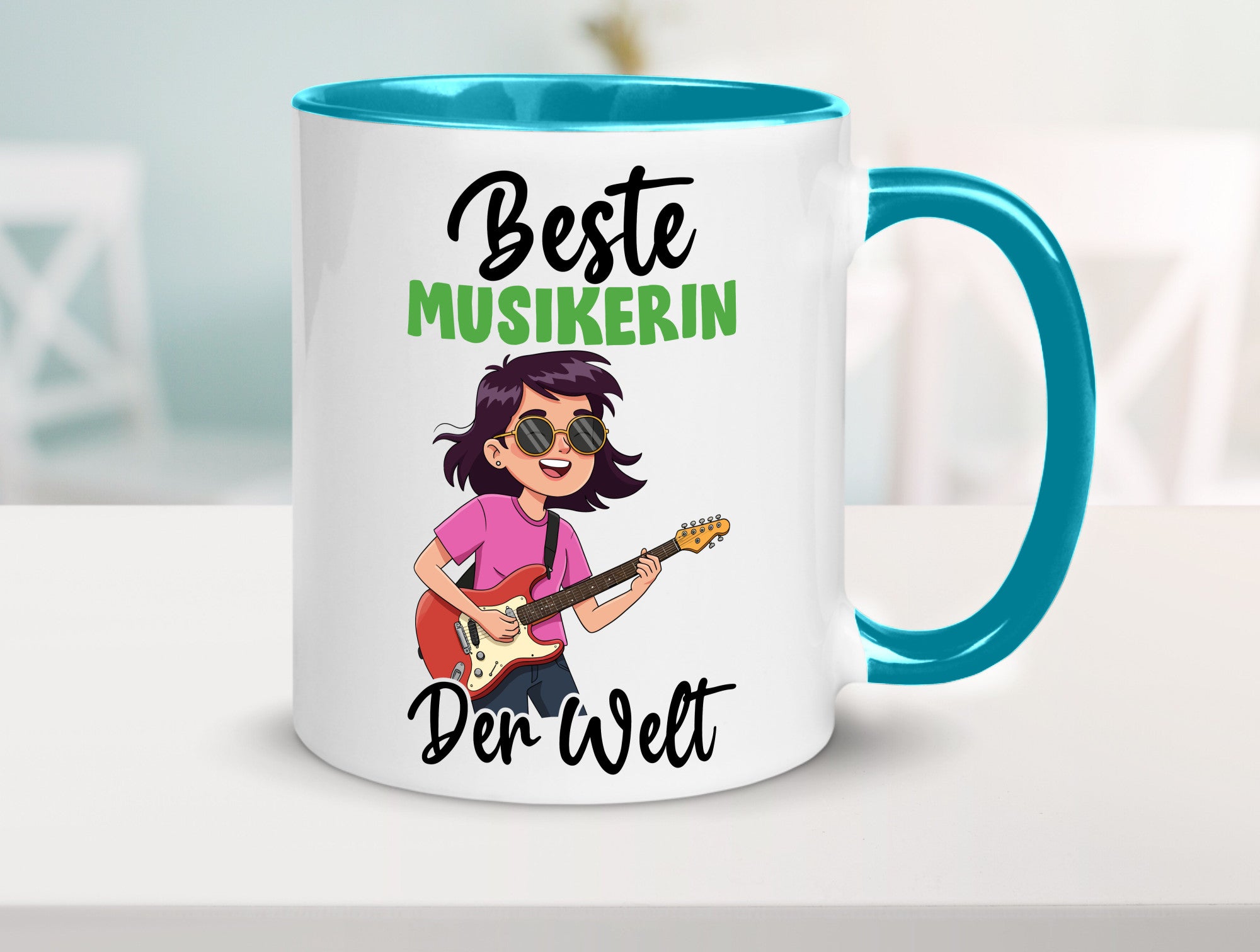 Beste Musikerin | Musik Musikantin v2 Geschenkidee Humor Tasse