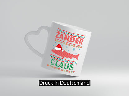 Zander Claus | Weihnachten Ugly Christmas Angler v2 Geschenkidee Humor Tasse