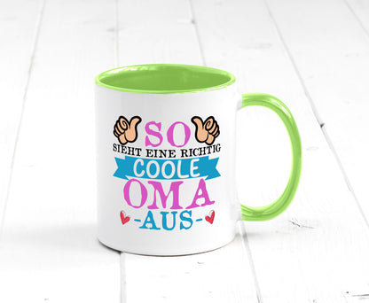 So sieht eine richtig Coole Oma aus | Großmutter Humor Familie Geschenkidee