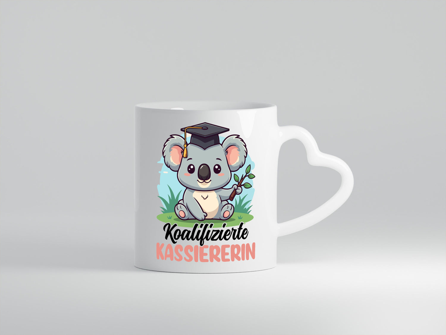 Koalifizierte Kassiererin lustig Humor Geschenkidee Geschenk Tasse