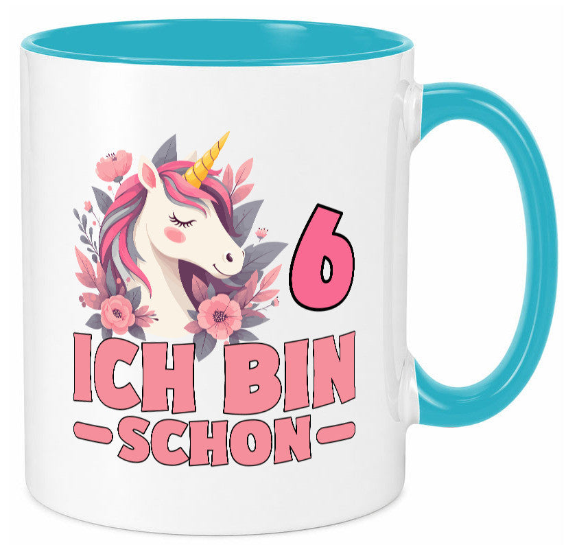 6. Geburtstag | 6 Jahre Einhorn bin schon Mädchen Geschenk Geschenkidee