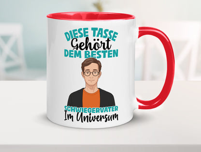 Im Universum: Schwiegervater |Schwiegersohn | Beziehung Geschenkidee Familie Tasse