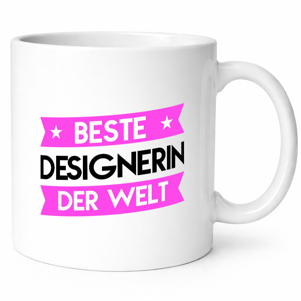Beste Designerin | Mode Geschenk Humor Geschenkidee lustiger Spruch Tasse