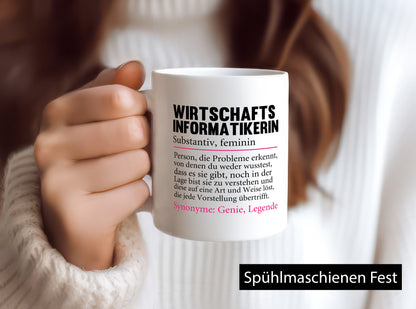 Wirtschaftsinformatikerin | Wirtschaft Informatik lustiger Spruch Geschenk Tasse
