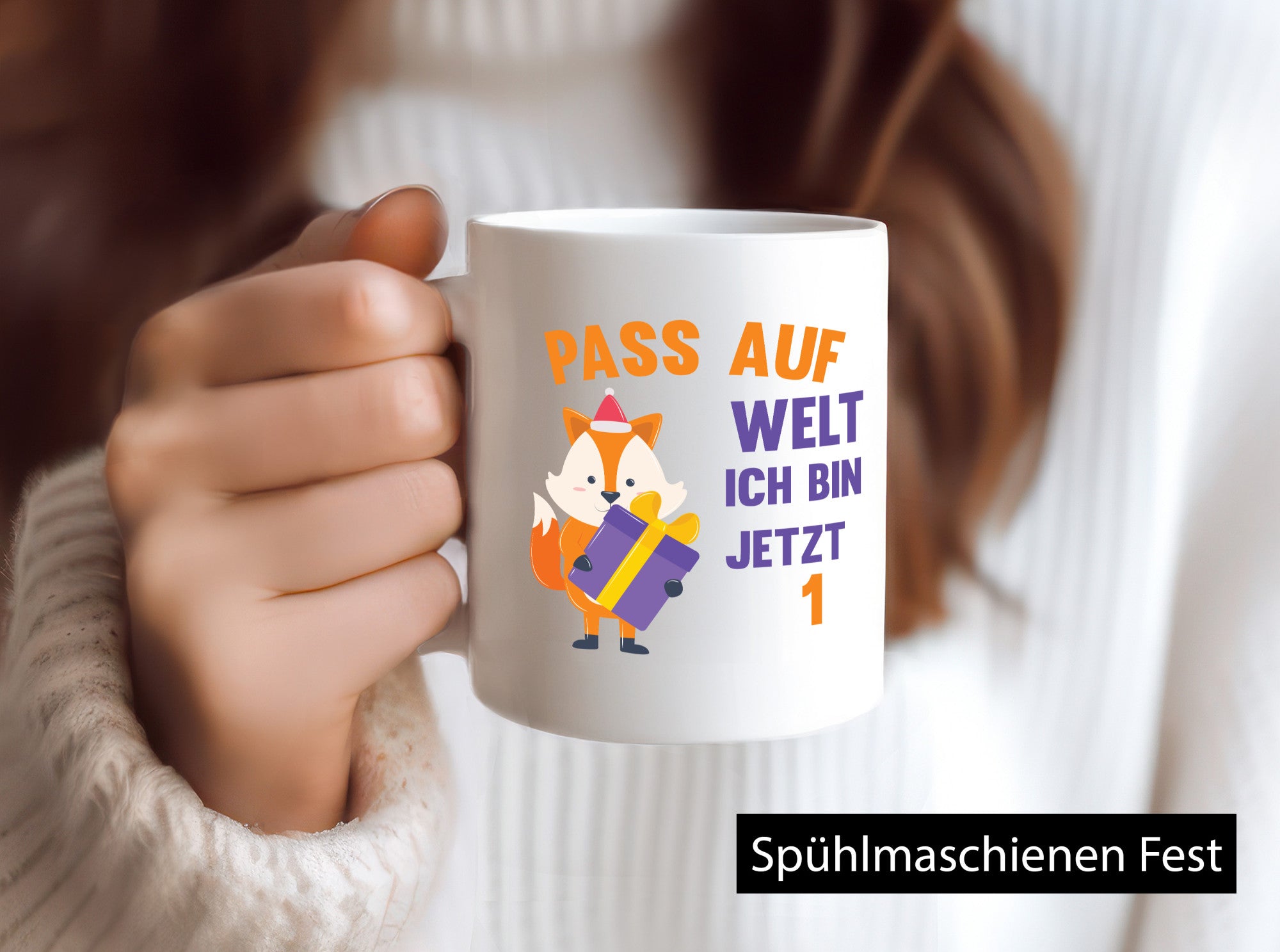 Pass auf Welt ich bin jetzt 1 | Baby Geburtstag lustiger Spruch Geschenk