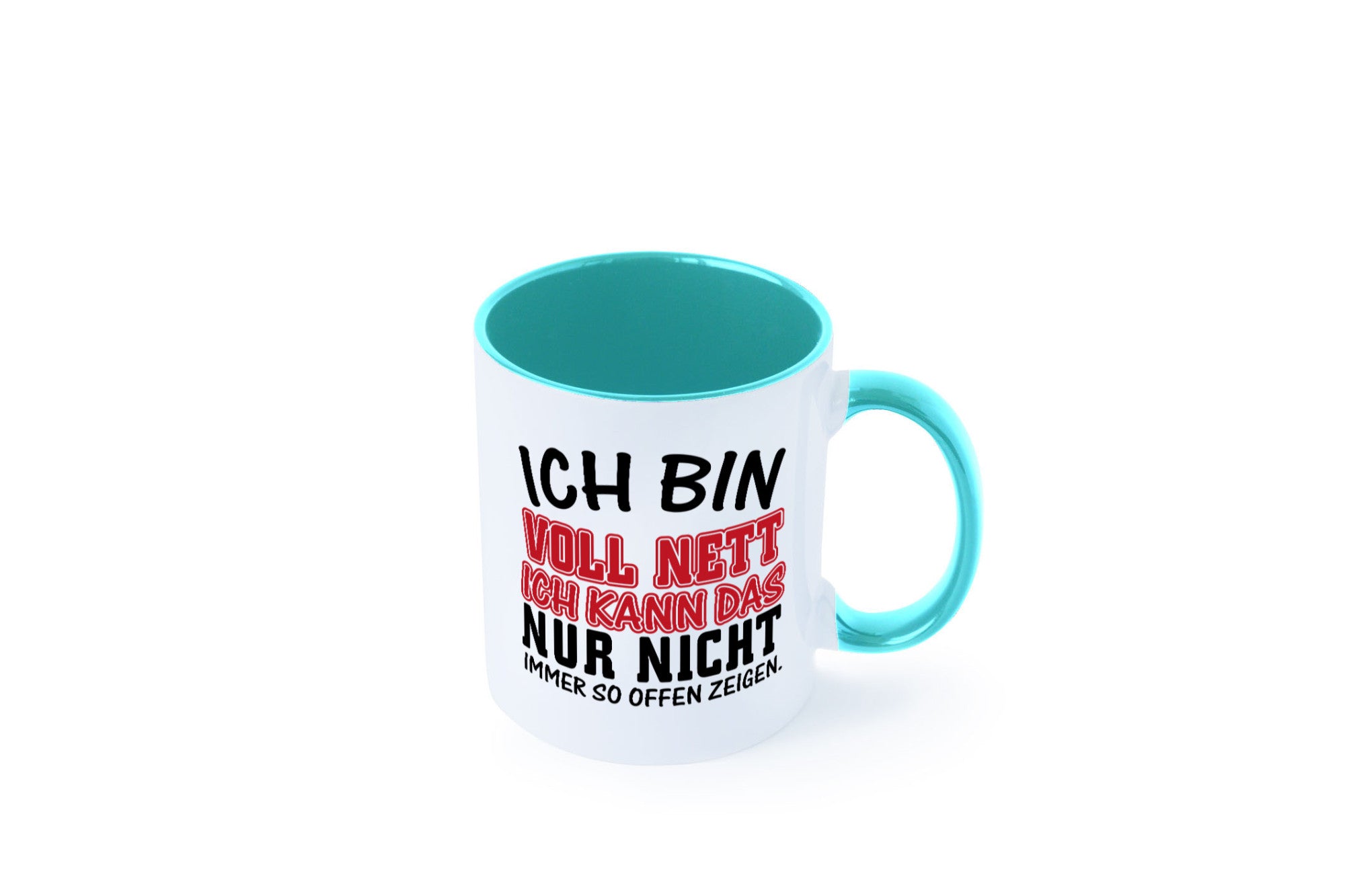Ich bin voll nett Geschenkidee Humor Tasse