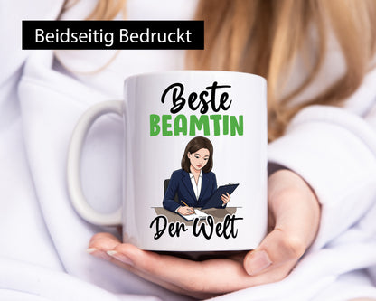 Beste Beamtin | Verbeamtung Dienst lustiger Spruch Geschenk Humor Geschenkidee