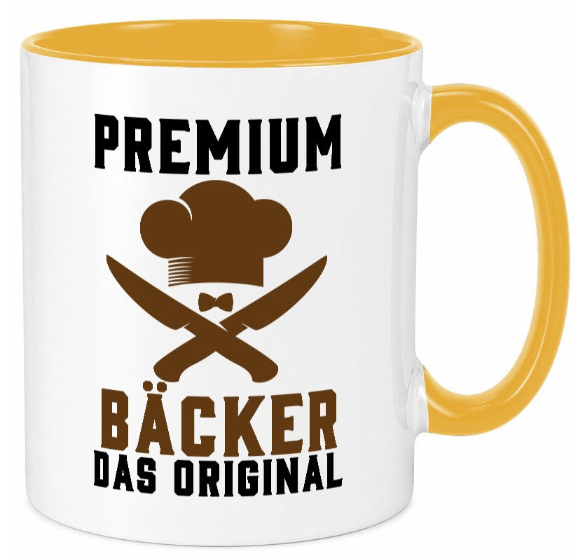 Premium Bäcker das Orginal Humor Geschenkidee Tasse