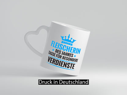 Besonderer Verdienst: Fleischerin | Schlachterei lustig Humor Geschenkidee