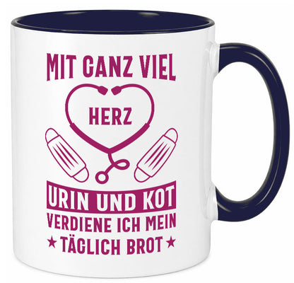 Herz, Urin, Kot, damit verdien ich mein Brot | Stethoskop Geschenk Humor