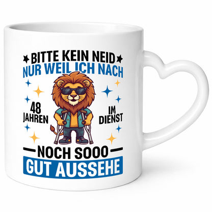 48 Jahre im Dienst | Arbeitsjubiläum Arbeit Geschenk Kollegen Büro lustiger