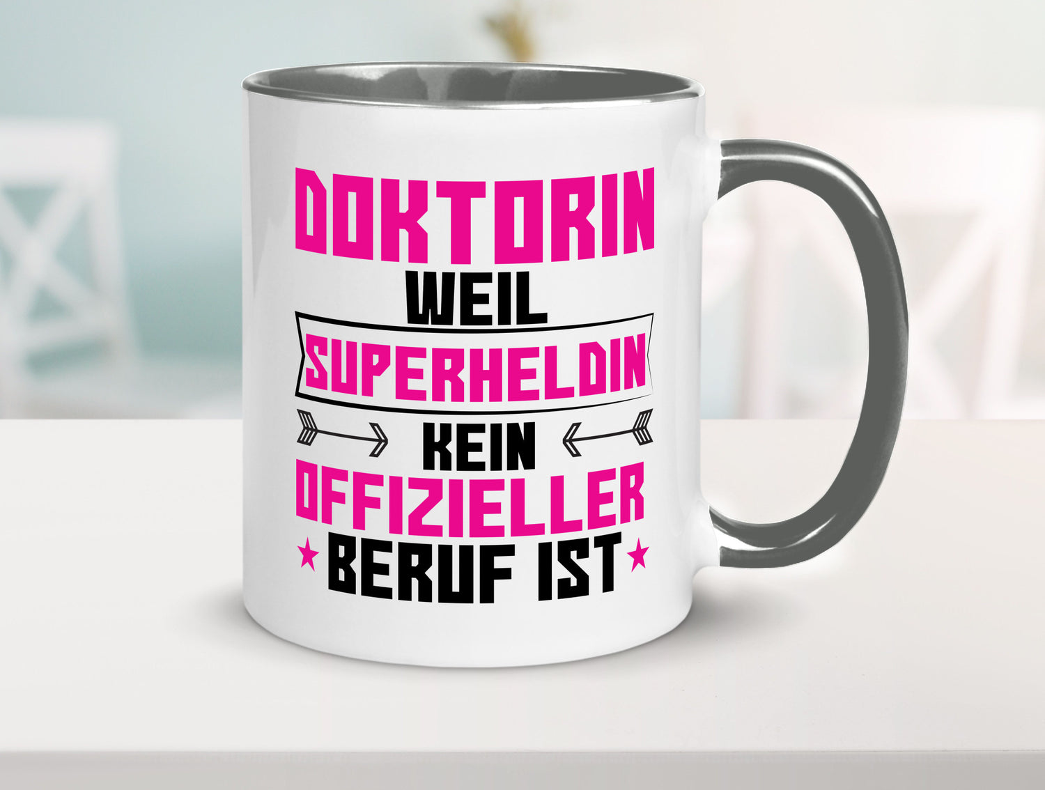 Superheldin Doktorin | Doktorand Doktortitel Geschenkidee Humor Tasse