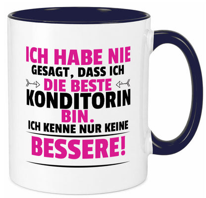 Die Beste Konditorin | Konditorei lustig Humor Geschenkidee Geschenk Tasse
