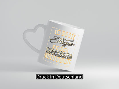 Dieser Jäger ist etwas Älter halten sie sein Jagthorn lustiger Spruch Geschenk