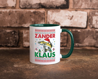 Zander Klaus | Ugly Christmas Angler Angeln v2 Geschenk Humor Geschenkidee Tasse