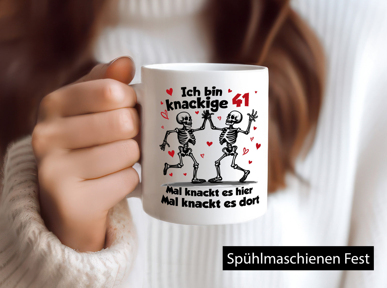 41. Geburtstag | Knackige 41 Ich bin alt v2 Humor Geschenkidee Tasse