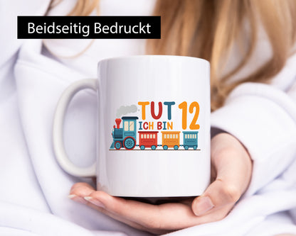 12. Geburtstag | 12 Jahre Eisenbahn Zug junge Geschenkidee Humor Tasse
