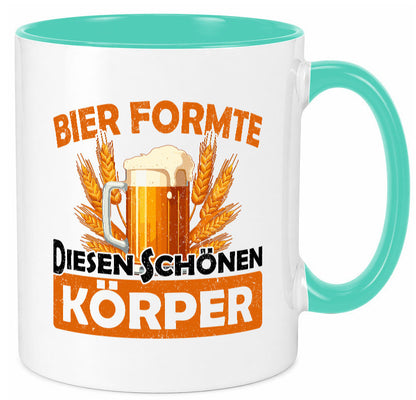 Bier förmte diesen Körper | bierliebhaber v2 Humor Geschenkidee Tasse