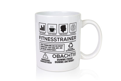 Achtung Probleme Fitnesstrainer | Personal Trainer Sport Humor Geschenkidee