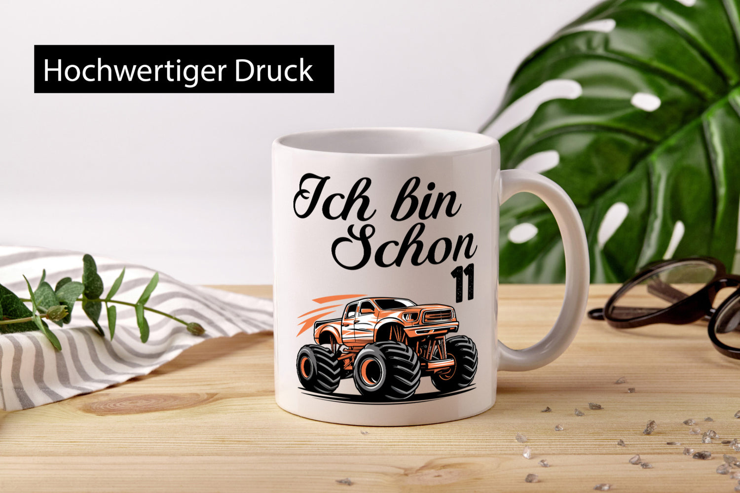11. Geburtstag | Monster truck 11 Jahre lustiger Spruch Geschenk Geschenkidee