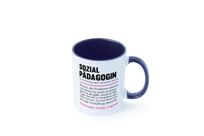Sozialpädagogin | Spruch lustig Humor Pädagogin v2 Geschenkidee Geschenk Tasse
