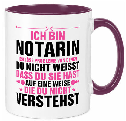 Löse Probleme: Notarin | Juristin v2 lustiger Spruch Geschenk Humor