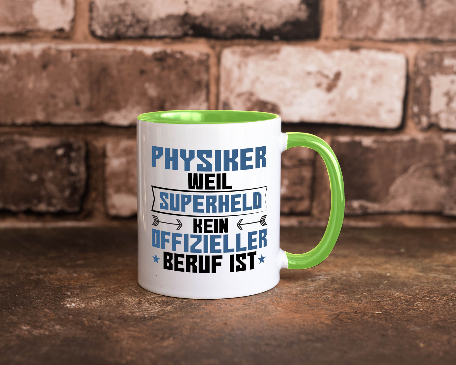 Superheld Physiker | Physik Geschenk Humor Geschenkidee lustiger Spruch Tasse