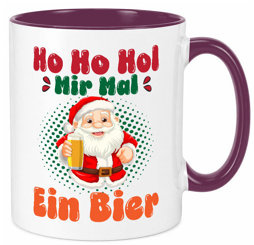 Ho mir mal ein Bier | Ugly Christmas Trinken v2 Geschenkidee Humor Tasse