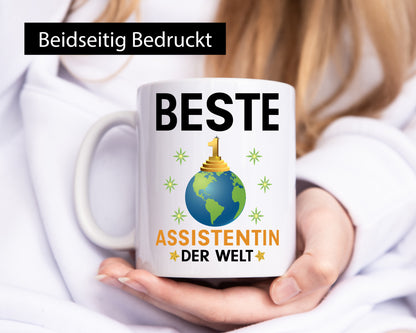Welt Beste Assistentin | Assistenz Hilfskraft Humor Geschenkidee Tasse