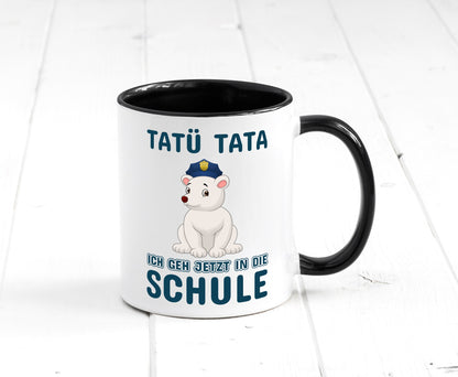 Polizei Eisbär | Tatü Tata Einschulung Tasse Schule lustig Humor Geschenkidee