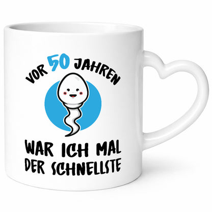 Vor 50 Jahren war ich mal der Schnellste | Schwanger Geschenkidee Humor Tasse