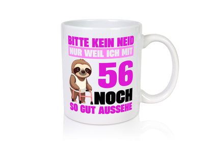 56. Geburtstag | Bitte kein neid Faultier 56 Jahre lustig Geschenkidee Geschenk