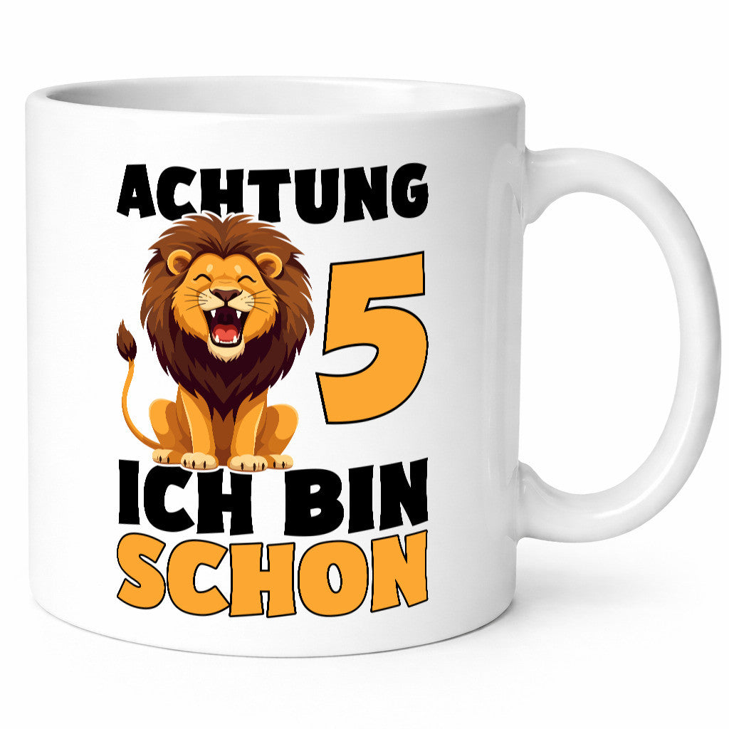 5. Geburtstag | 5 Jahre Löwe Geschenkidee Humor Tasse