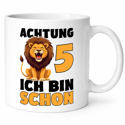 5. Geburtstag | 5 Jahre Löwe Geschenkidee Humor Tasse