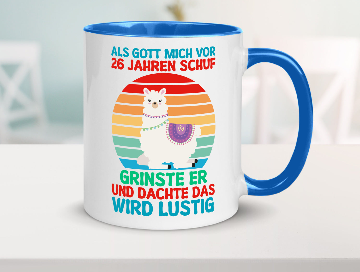 26. Geburtstag | 26 Jahre Gut Schuf mich Lama v2 lustiger Spruch Geschenk