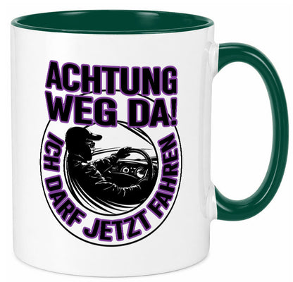 Achtung weg da ich darf jetzt Fahren | Führerschein lustig Humor Geschenkidee