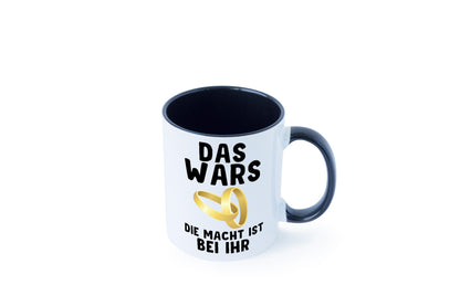 Die macht ist bei ihr | Hochzeit Tasse Ehemann Ehe Geschenk Humor Geschenkidee