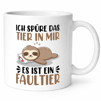 Ich bin ein Faultier Geschenk Tierliebhaber Humor lustiger Spruch Tasse